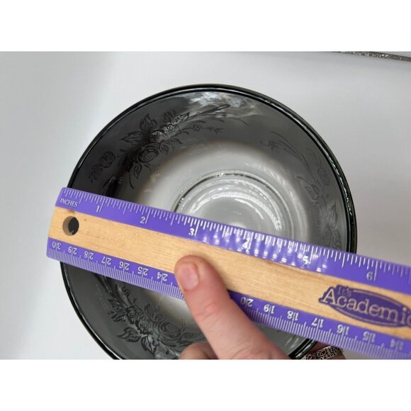 Mid Century Glass Ice Bucket Ombre Botanical Design - Dorothy Thorpe Style - Picture 6 of 10